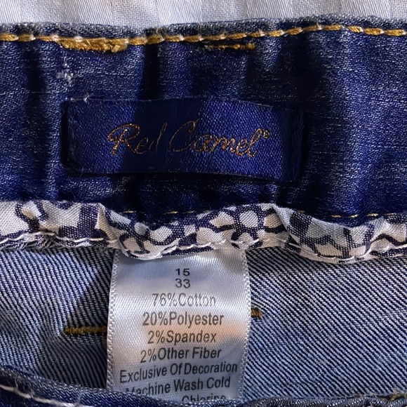 Red camel jeans size 15/33 used - Picture 3 of 5